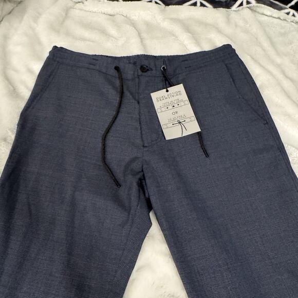 Robert Barakett Men’s 36 Blue Plaid Wool Blend Pants - Picture 3 of 11